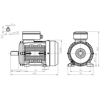Silnik elektryczny jednofazowy 3kW 2800 obr/min. 100B3